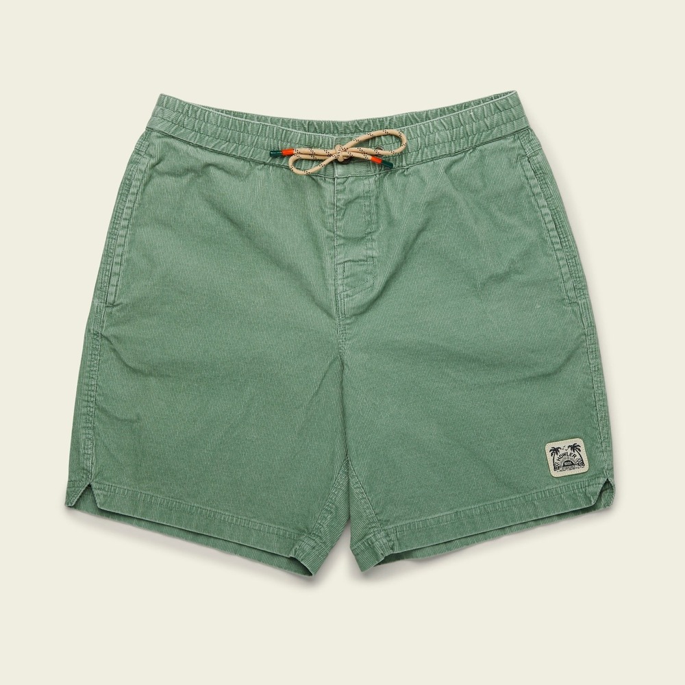 Howler Brothers Pressure Drop Cord Shorts Lichen Green Drawstring - 40